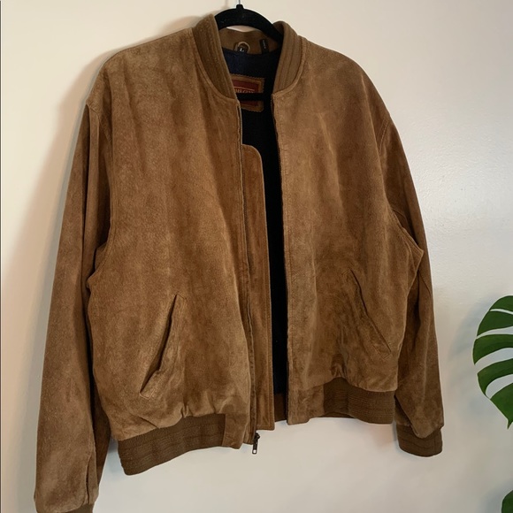 Jackets & Coats Graham And Gunn Womens Suede Bomber Jacket Sz L